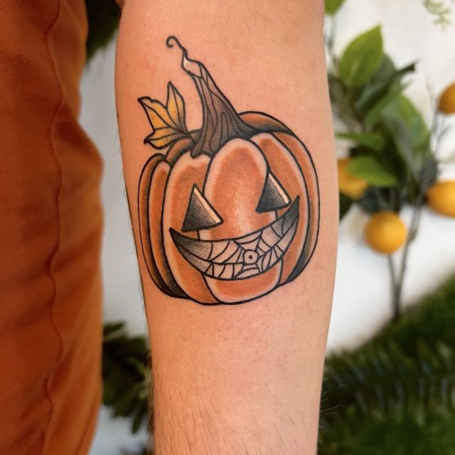pumpkin tattoo, halloween